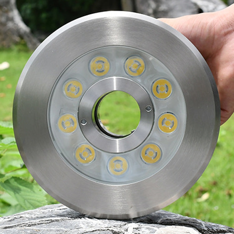 18W Landskap Fargeforandringsring LED Rustfritt Stål Undervannsfontenelys (Fargerik)