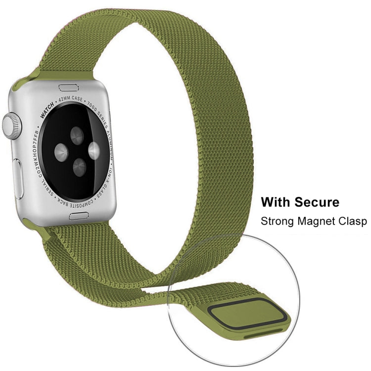 Skanto | Frerndorf | Milanese rustfritt stål klokkerem for Apple Watch Series 9&8&7 41mm / SE 3&SE 2&6&SE&5&4 40mm / 3&2&1 38mm (Brun)