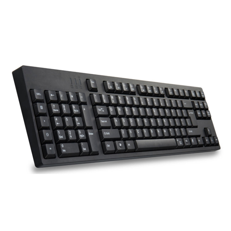 Skanto | Kablet USB Venstrehendt Tastatur med Dual HUB Funksjon (Svart)