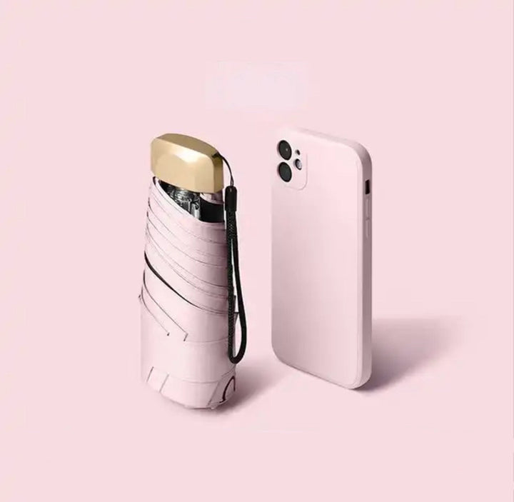 Mini Pocket Paraply UV Beskyttelse Kompakt | Skanto