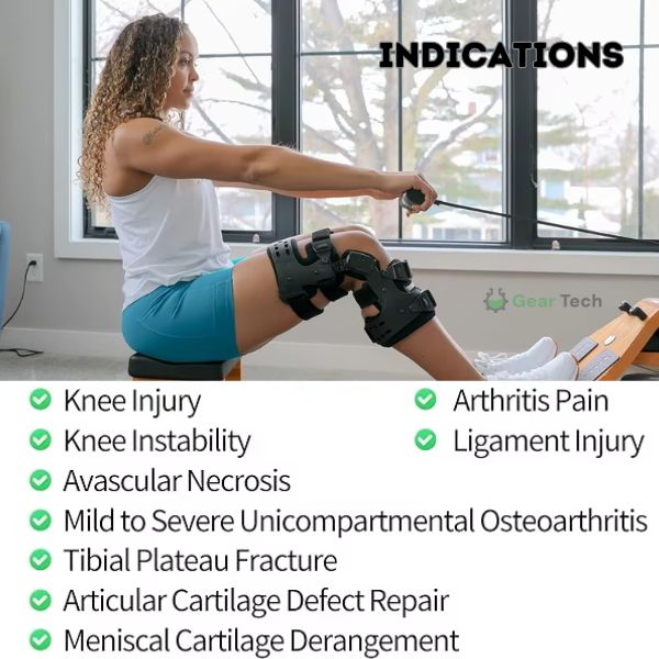 Skanto | Nedsatt osteoarthritis kneortose | Medial og lateral støtte for lettelse av bein-mot-bein artrose, justerbar størrelse for forbedret komfort