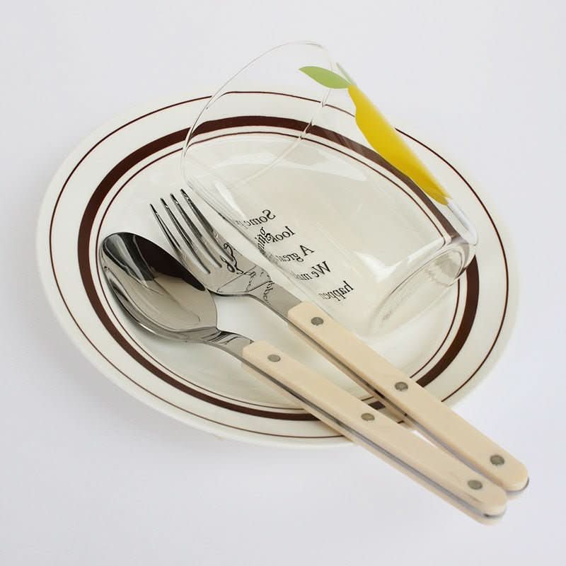 24-teiliges Edelstahl-Besteckset mit Gravur