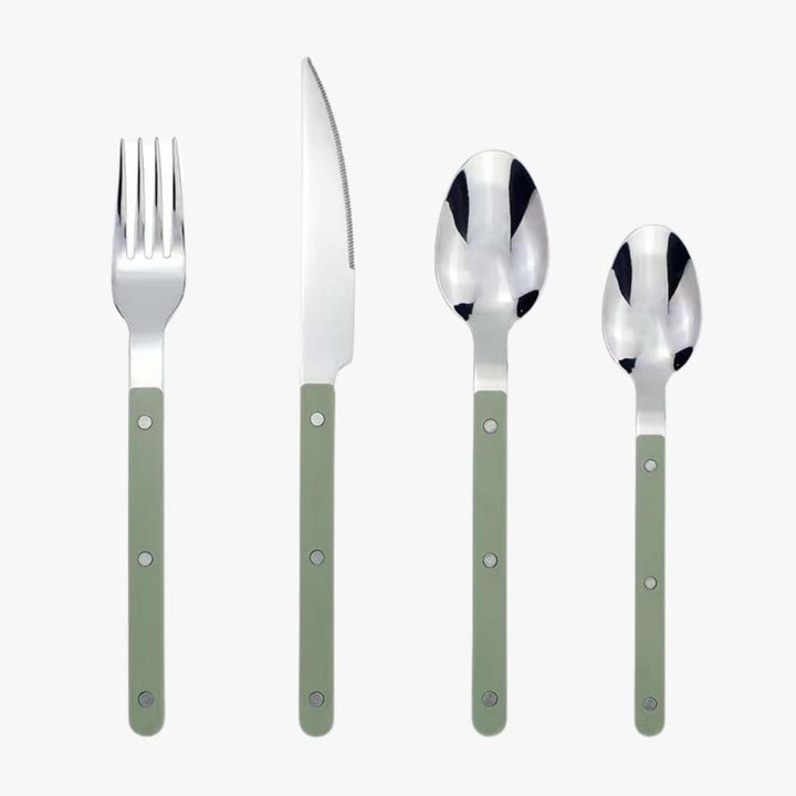 24-teiliges Edelstahl-Besteckset mit Gravur