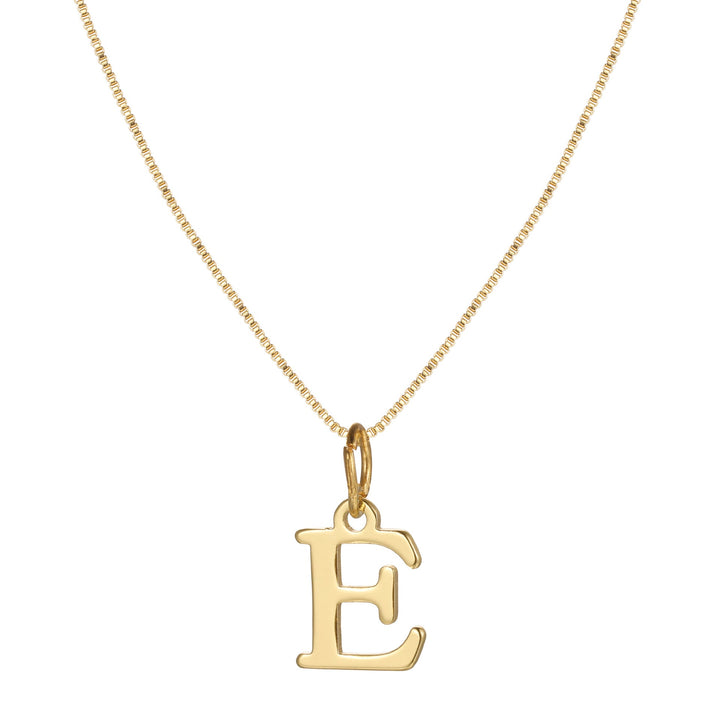 Skanto | 14k Minimal Serif Initial Halskjede