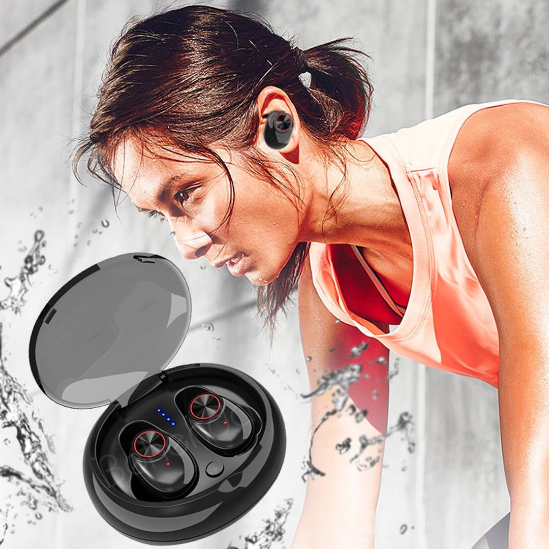 Trådløse In-Ear Hodetelefoner Bluetooth V5.0 (svart) | Skanto