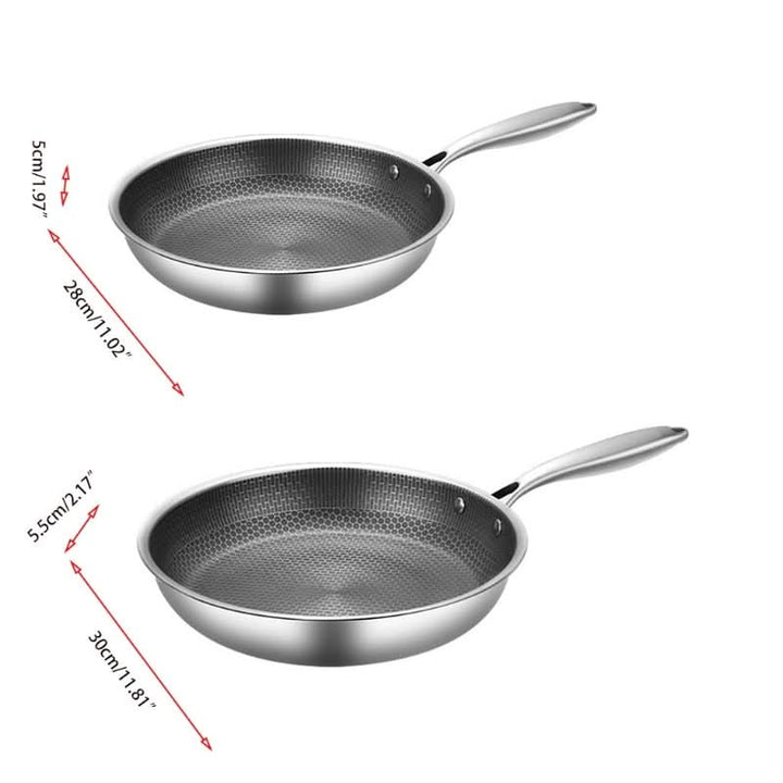 Skanto | Rustfritt stål non-stick stekepanne for problemfri matlaging