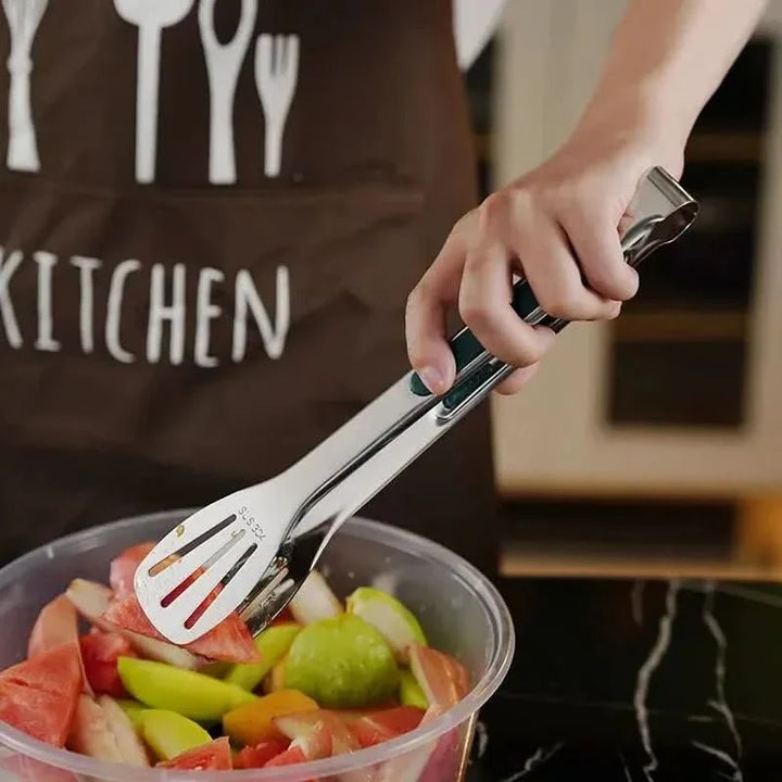 Skanto | Non-slip rustfritt stål tang for kjøtt, salat og brød