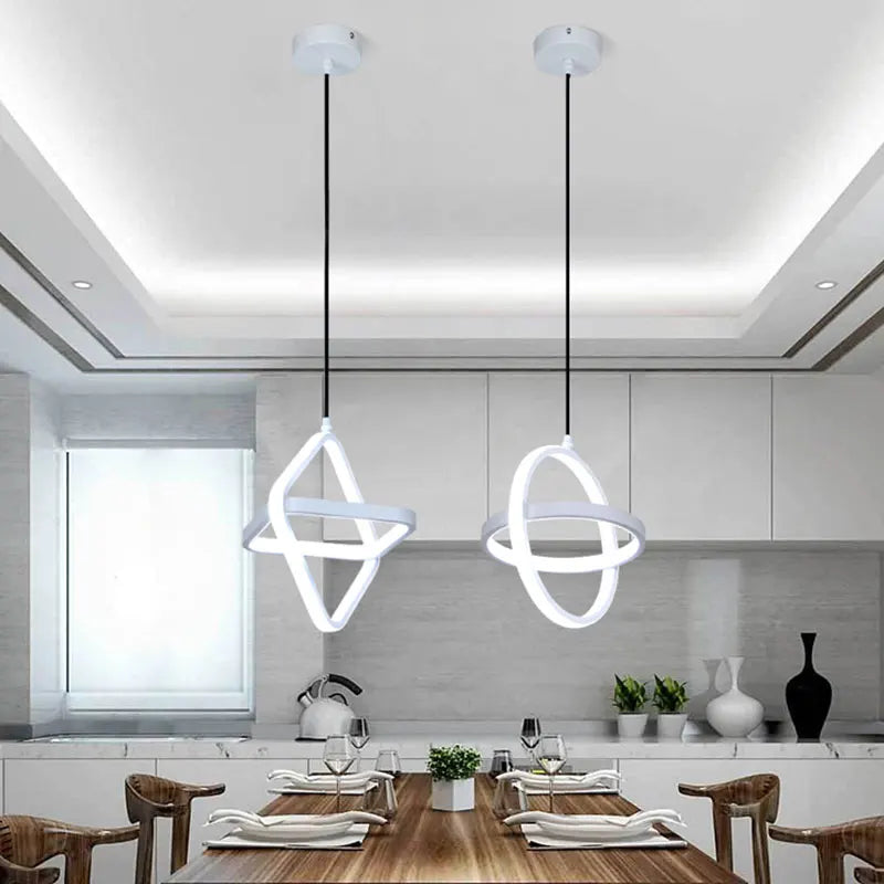 Moderne LED Hengende Lampe – Minimalistisk Pendellampe for Stue og Spisestue | Skanto