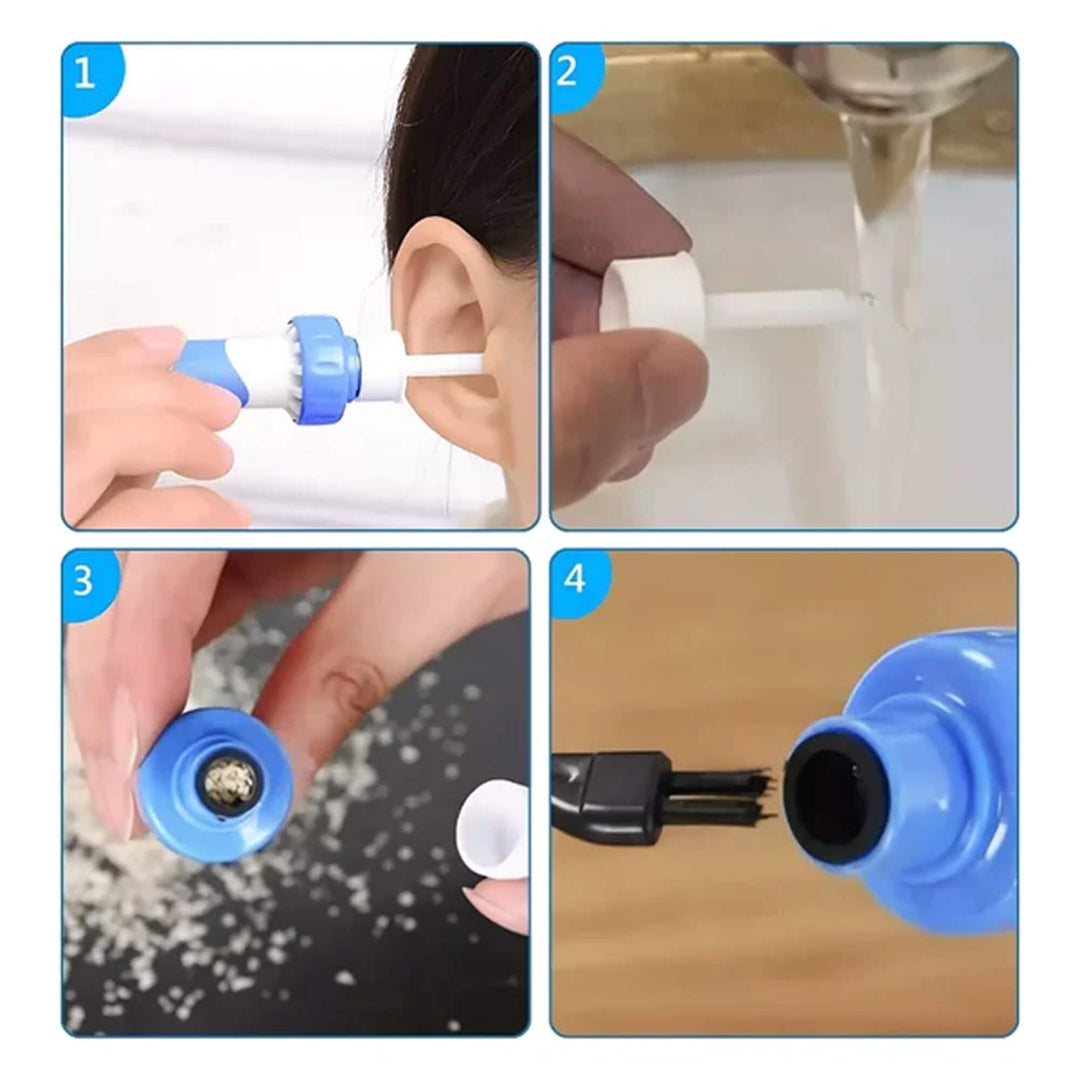 Skanto | Elektrisk Ørevoks Sugeverktøy | Ergonomisk, Silikon Spiss & Kompakt Design for Sikker Ørehygiene Hjemme eller på Reiser