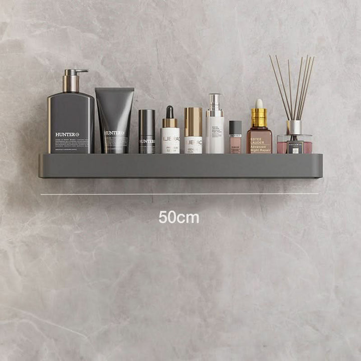 Skanto | Elegant vegghylle for badet med håndkleholder og borefri installasjon