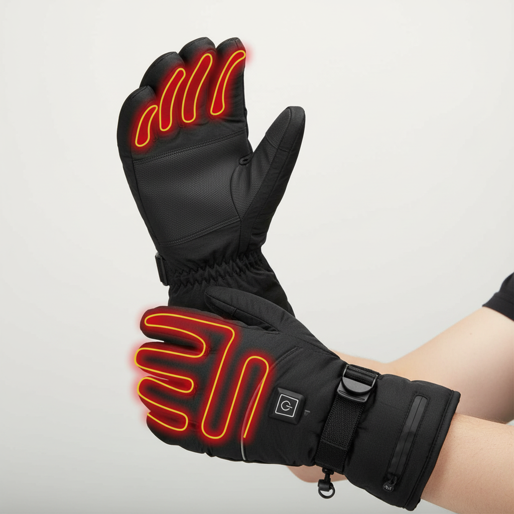Skanto | ThermoGrip Varmehansker – Vanntette Unisex Hansker med 3 Varmeinnstillinger og Berøringsskjermfunksjon