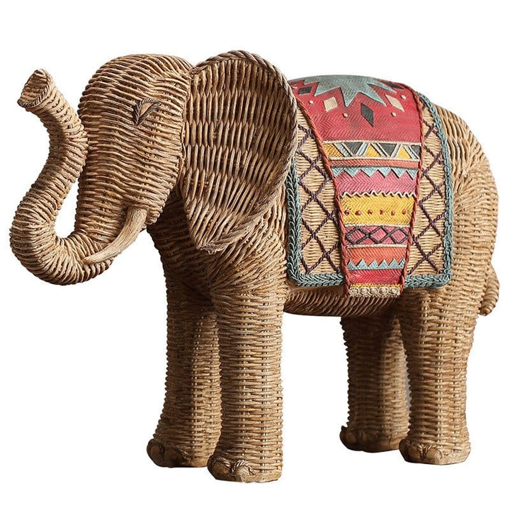 Elephant Rattan Statue Skanto