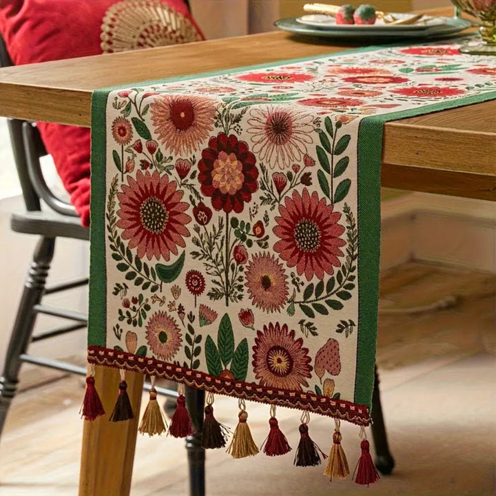 Skanto | Brodert Blomster Quast Bordløper