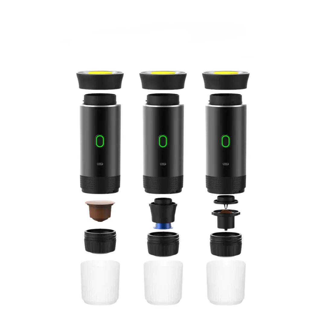Skanto | EspressoGo – Bærbar Espresso Maskin | USB Oppladbar Kaffe Maker for Hjem, Kontor & Reise
