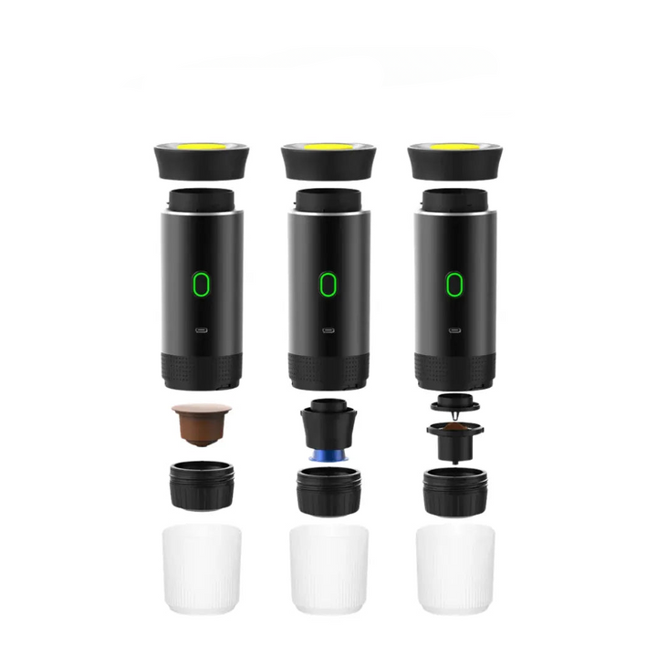 Skanto | EspressoGo – Bærbar Espresso Maskin | USB Oppladbar Kaffe Maker for Hjem, Kontor & Reise