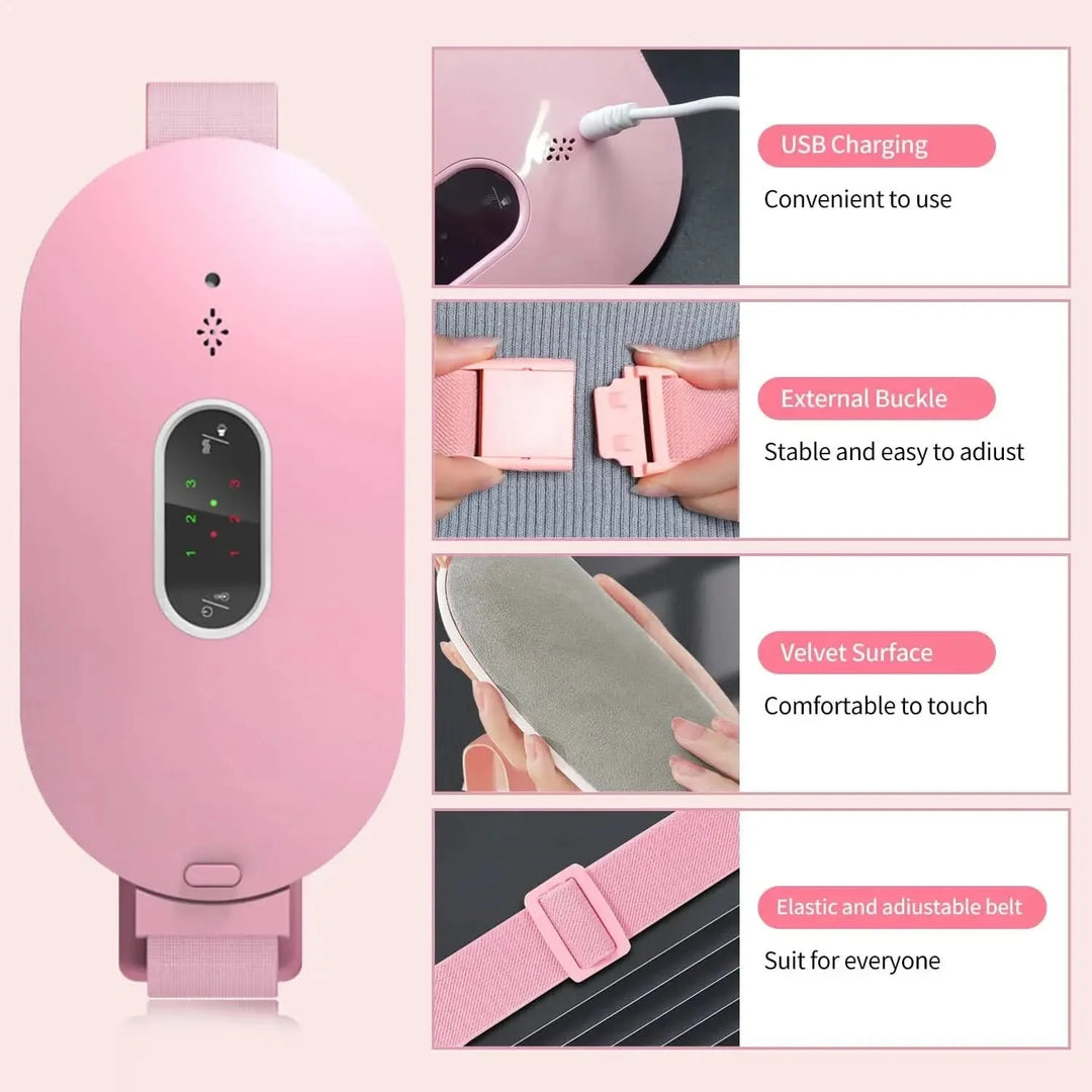 Skanto | Menstruasjons- og magen smerte lindring med grafen varme og vibrasjon massasje