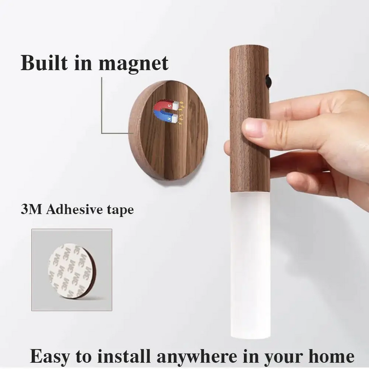 Skanto | Vegglampe LED Bevegelsessensor Trelampe