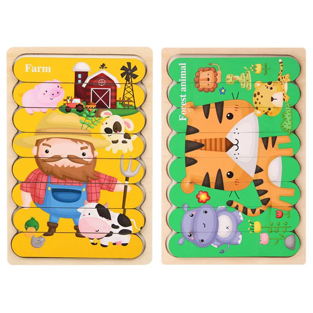 Skanto | Trepuzzleutfordring - Morsomt puslespillspill for barn