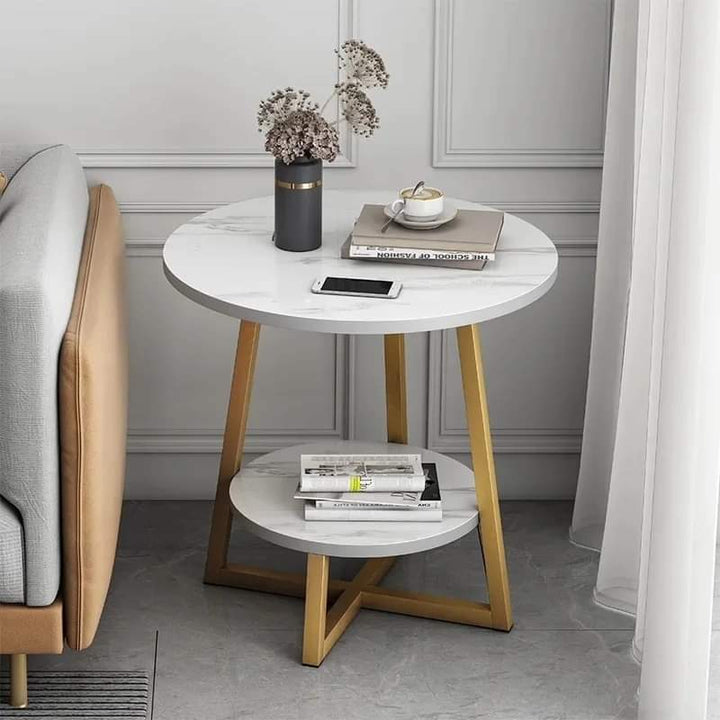 Skanto | Sidebord med marmorutseende