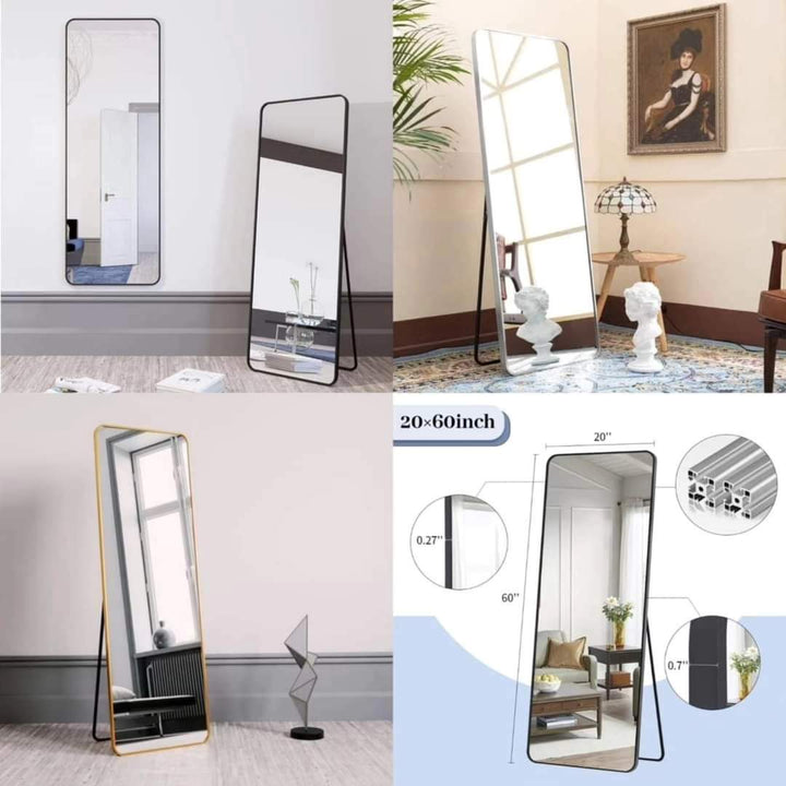 Skanto | Uknuselig Full Body Speil med Metallramme
