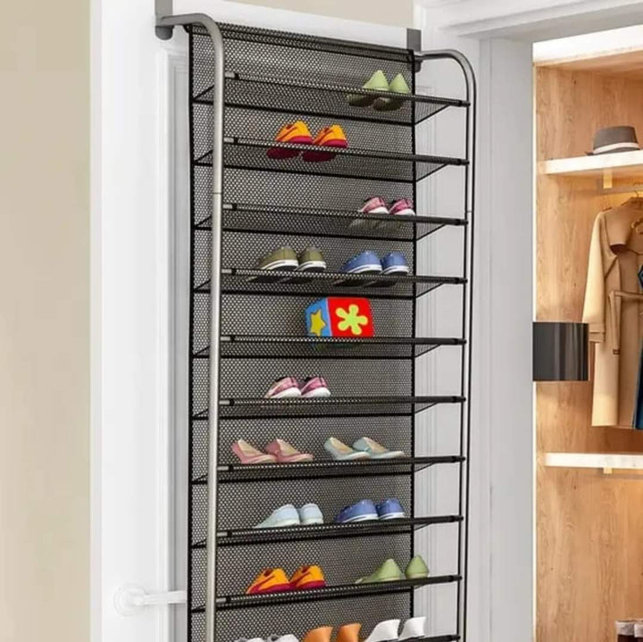 Skanto | 10 Tier Over The Door Sko Rack Organizer