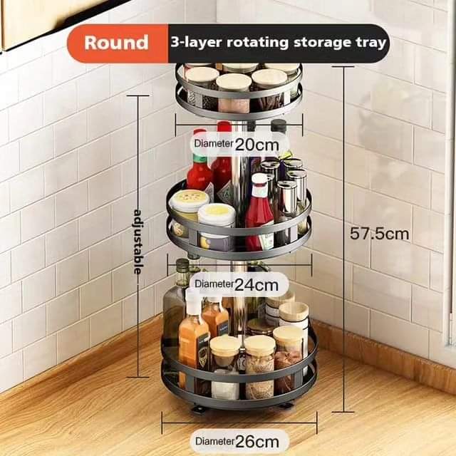 Skanto | 3Tier roterende krydderhylle