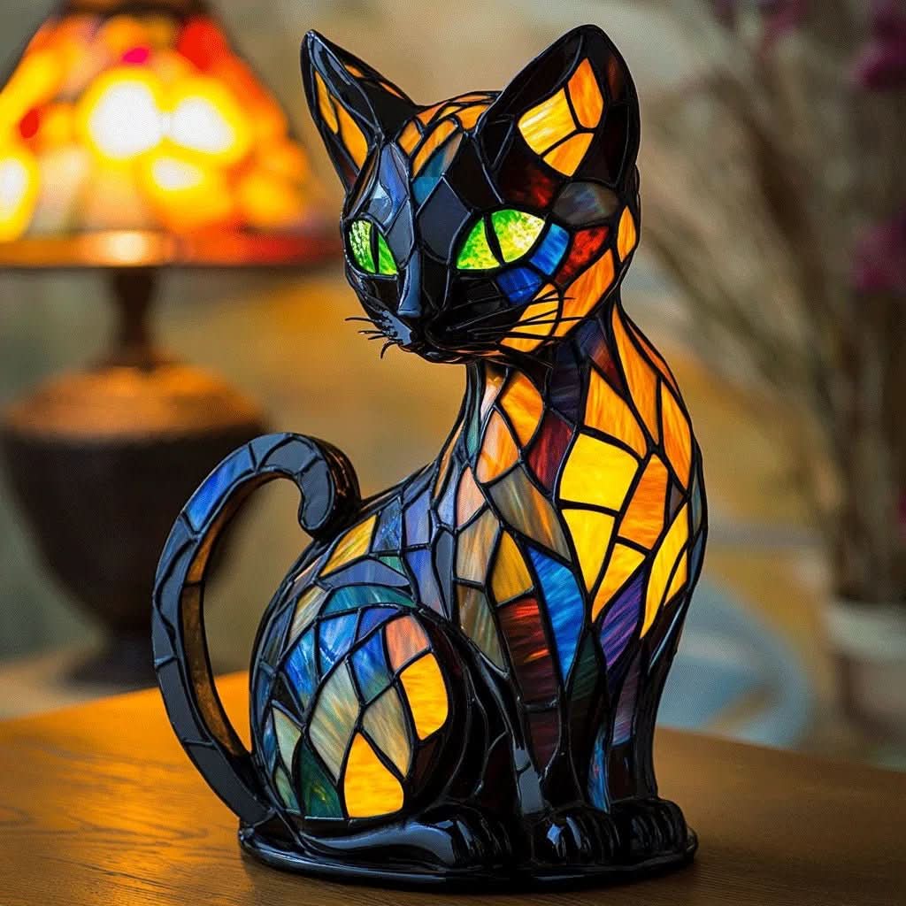 Skanto | LED Katt Nattlys med Mildt Lys & Lekent Design