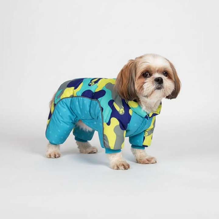 Varm og wasserdichte Winterjacke für Hunde mit reflektierenden Streifen