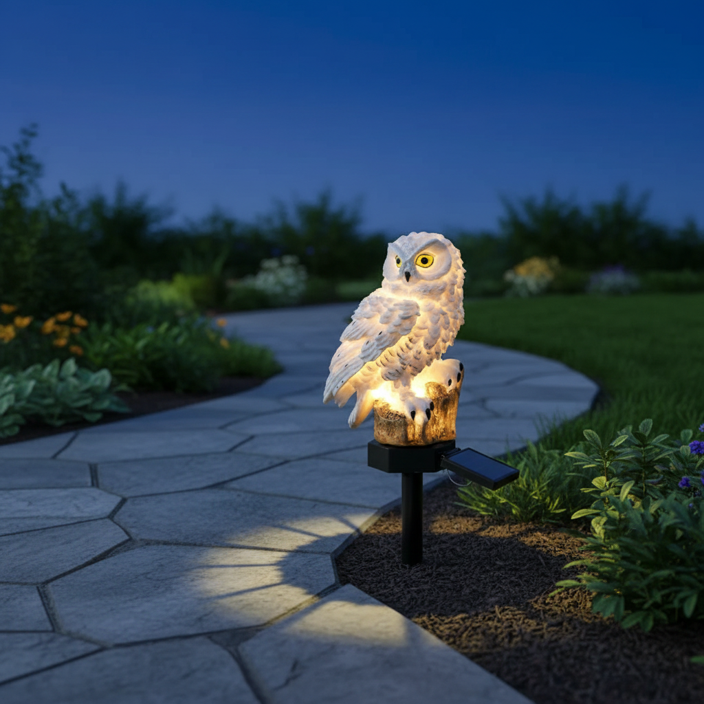 OwlGlow solcelledrevet hagelampe