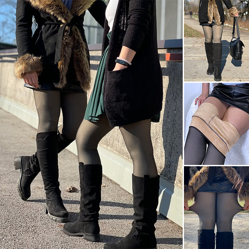 Skanto | Perfekte Ben Fake Gjennomsiktige Varme Strømpebukser