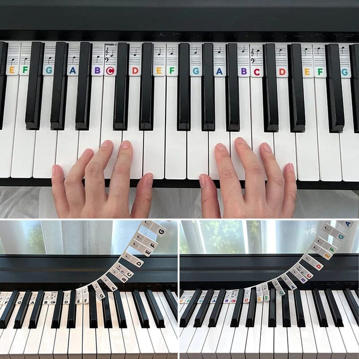 Skanto | Avtagbare piano tastatur note etiketter