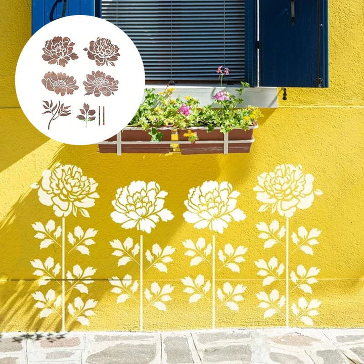 Skanto | DIY Dekorasjon - Hagegjerde Store Blomster Tegningsmaler