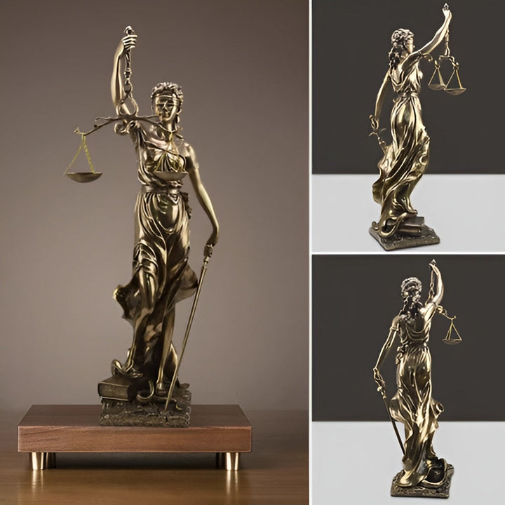 Statue av Rettferdighetens Gudinne – En elegant dekorativ skulptur av Justitia | Skanto
