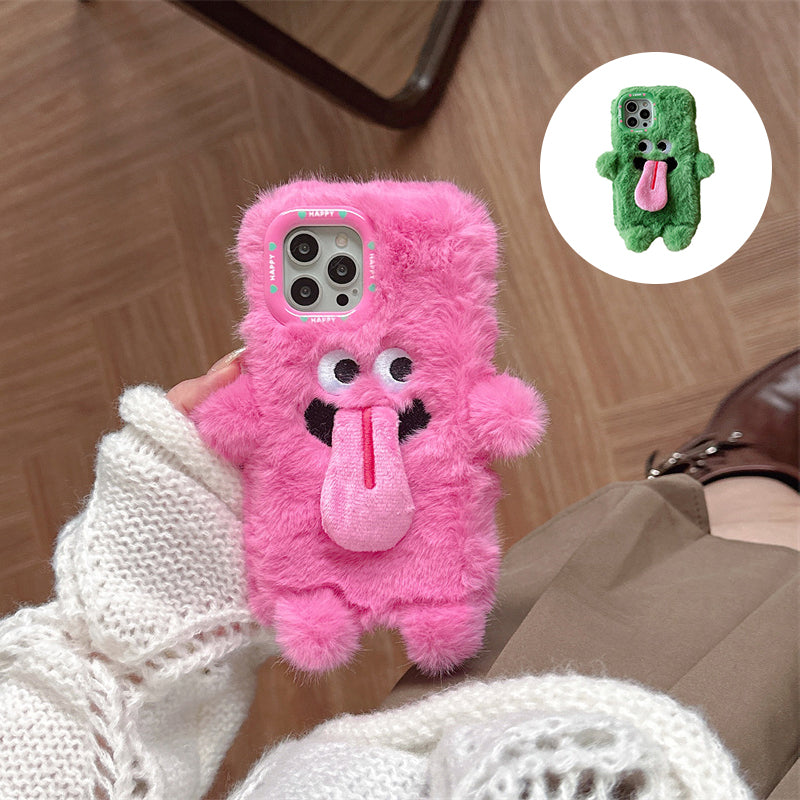 Skanto | Morsom tungsten ut plush telefonholder for iPhone
