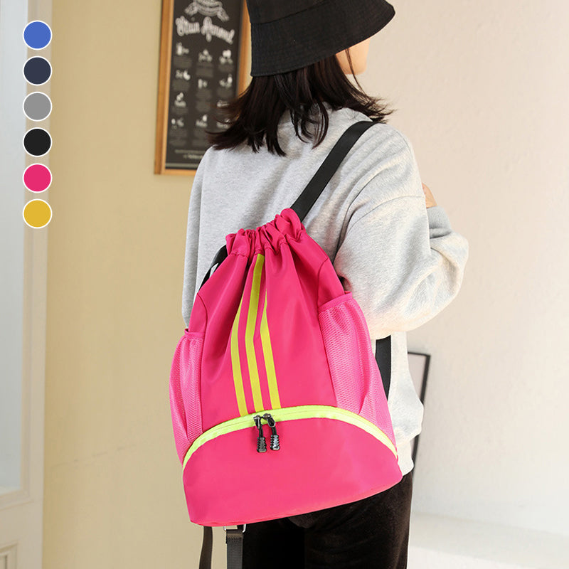 Sport bag laget av nylon med trekkord | Skanto