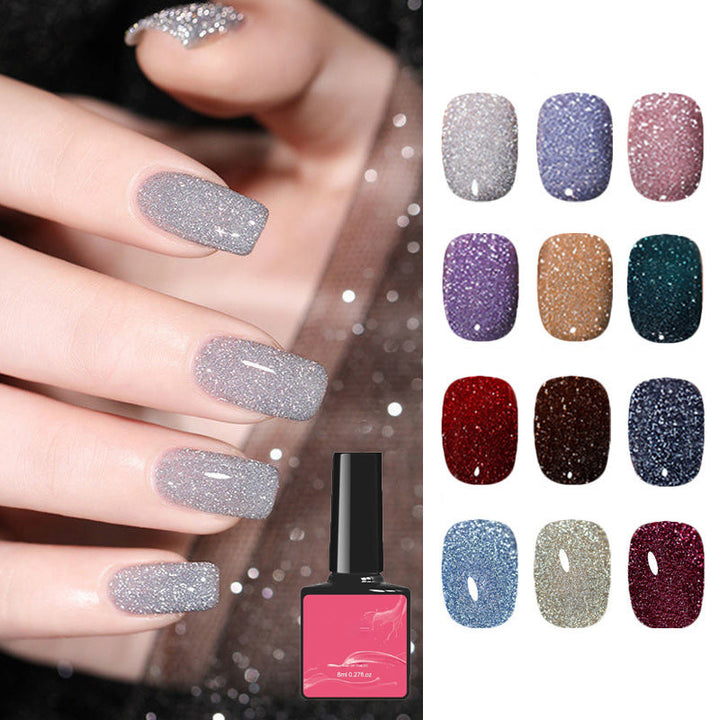 Skanto | Høy-Densitet Glitter Neglelakk