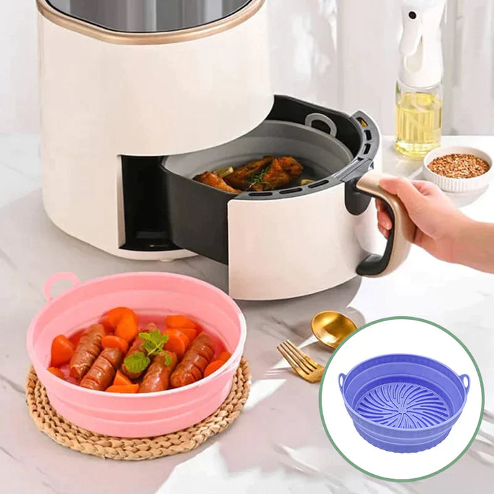 Air Fryer Silikon Grillpanne Gjenbrukbar Bakeform | Skanto