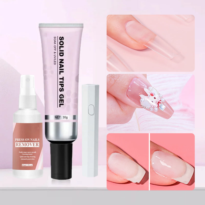 Skanto | Magic Solid Nail Glue Set 3-i-1 Neglekunstsett