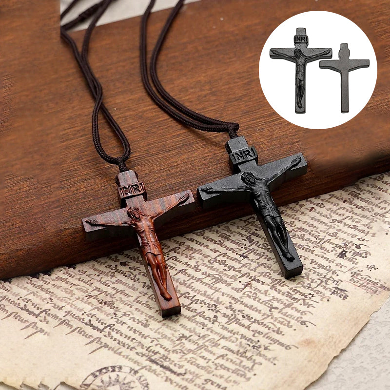 Skanto | Jesus-Kors-Halskjede laget av Tre