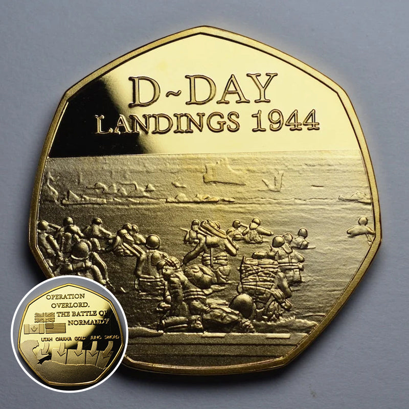 Skanto | D-DAY LANDINGENE 1944 24kt Gull Minnemynt