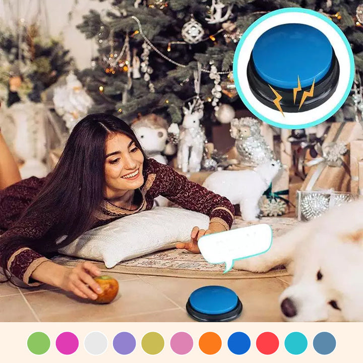 Fjernbar talende Easy Carry stemmeopptakslydknapp pet training Skanto