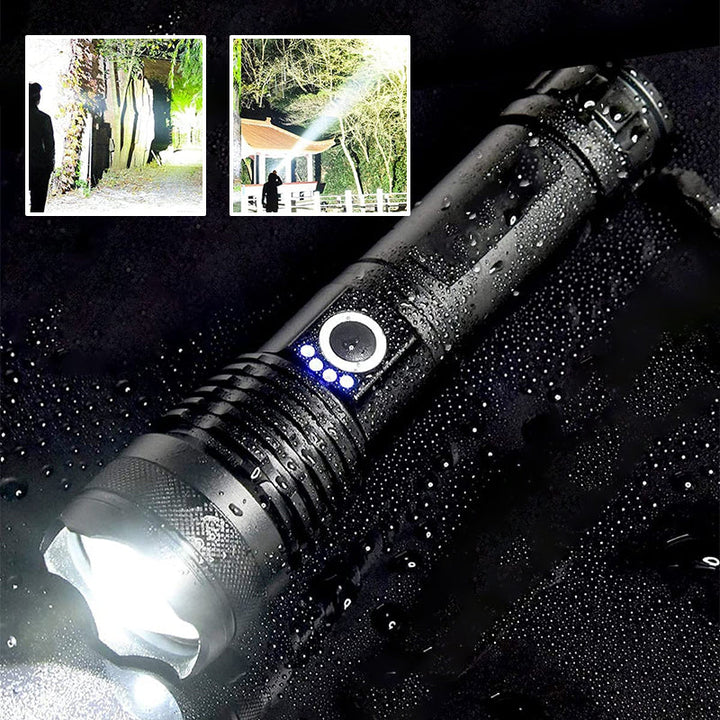 Taktisk oppladbar laser LED lommelykt | Skanto