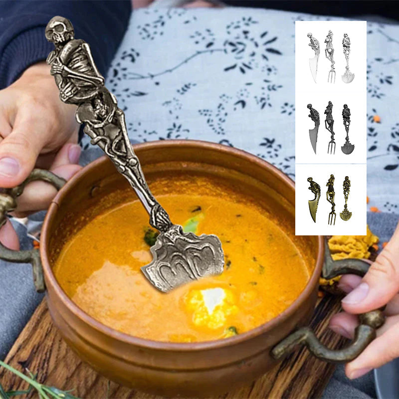 Halloween gave Skeletal Cutlery Sets | Skanto
