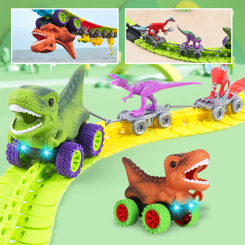 Skanto | Berg- og dalbane dinosaurbanebil