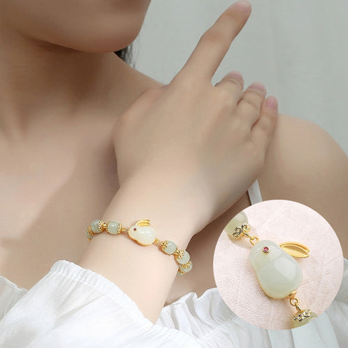 Skanto | Jade Rabbit Armbånd