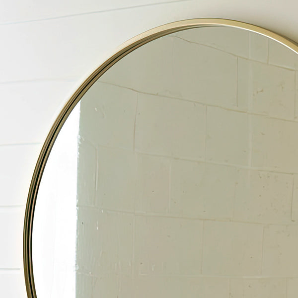 Skanto | Vintage-stil messingramme rund speil