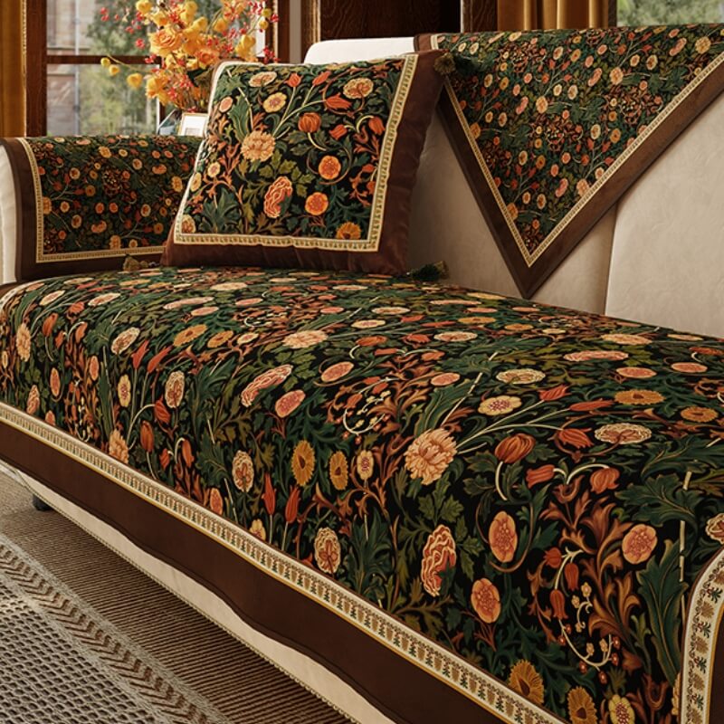 Hage Vintage Luksus Møbel Beskyttende Ikke-Sklisikker Sofa Dekken | Skanto