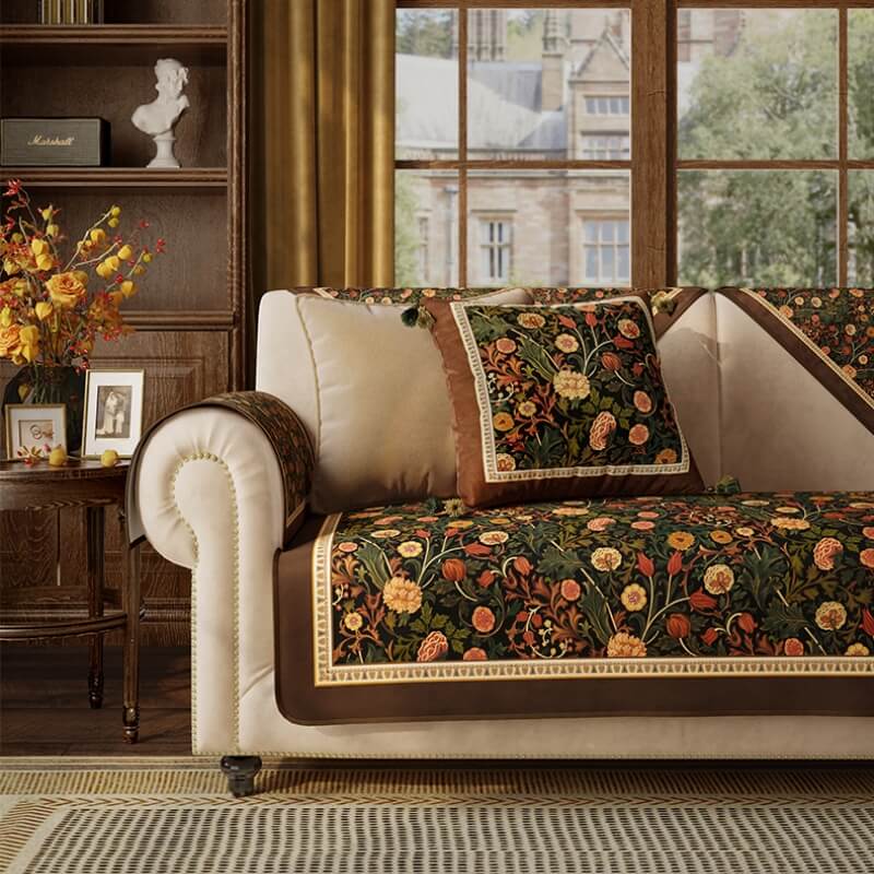 Hage Vintage Luksus Møbel Beskyttende Ikke-Sklisikker Sofa Dekken | Skanto