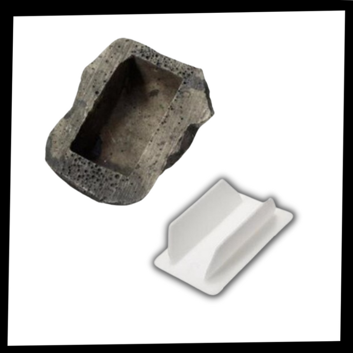 Fake rock for hiding keys