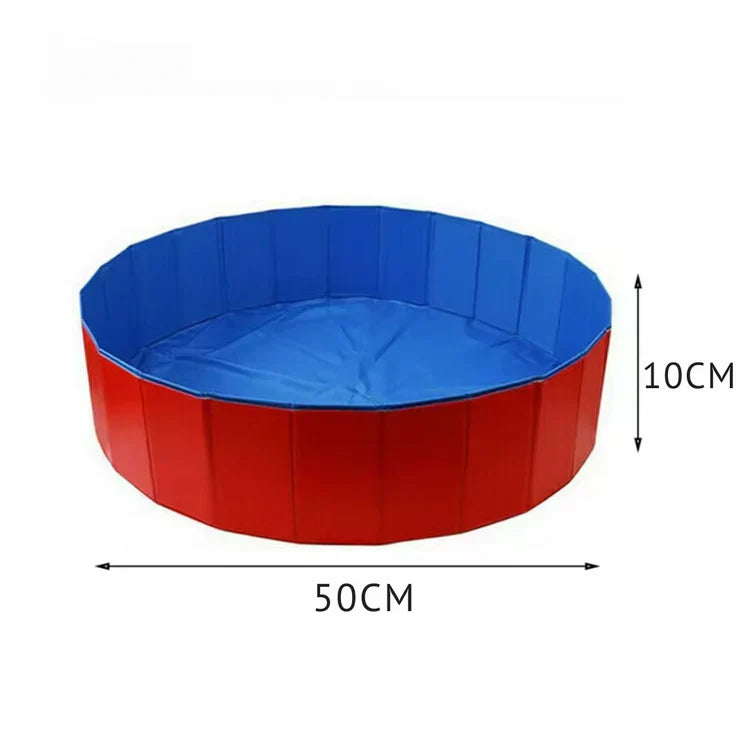 Sammenleggbar PVC hundepool med dreneringsventil Skanto